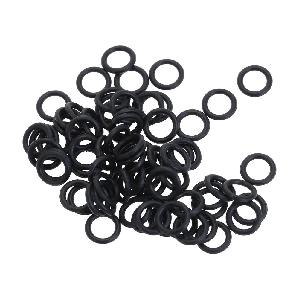 100 штук черных уплотнительных резиновых кольцеобразных уплотнителей типа "O" из нитрилбутадиеновой резины с наружным диаметром 4/4,5/5/5,5/6/6,5/7/8/9/10~64 *1 мм шайбы на.