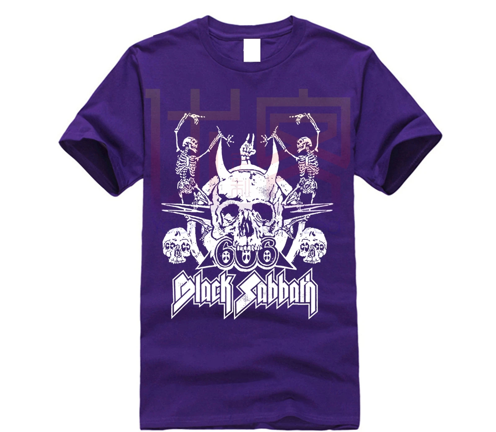 Брендовая мужская рубашка Black Sabbath 666 футболка с черепами |
