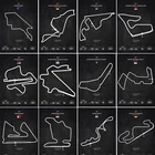 Абстрактная дорожка F1 гоночный автомобиль цепь Картина на холсте Современные городские плакаты и принты Настенная картина для гостиной офиса Декор