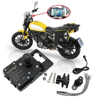 for ducati scrambler 800 1100 mobile phone usb navigation bracket motorcycle usb charging mount 2014 15 2016 2017 2018 2019 2020