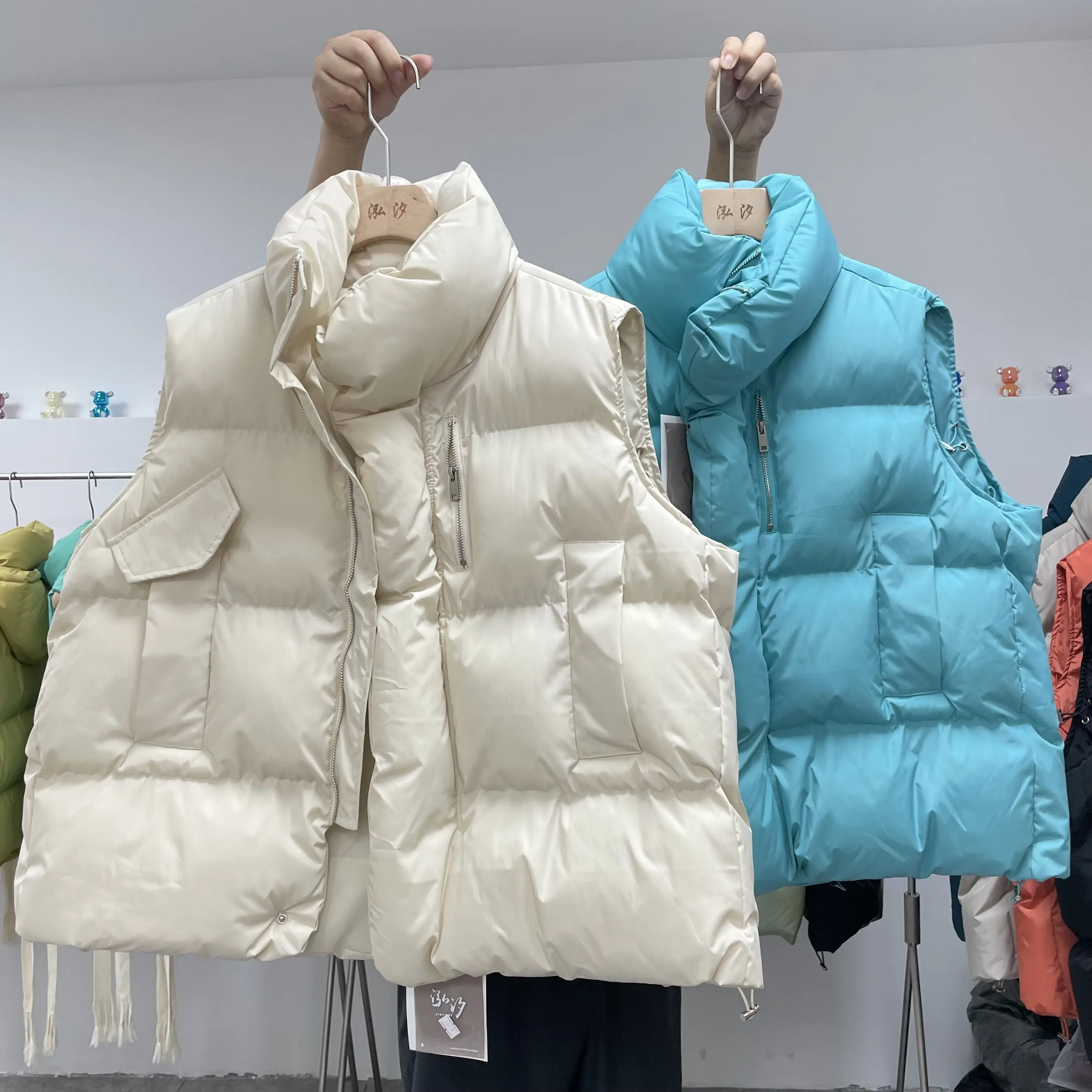 

2021 зимняя одежда в Корейском стиле, свободный пуховой жилет с воротником-стойкой, Женский плотный теплый хлопковый жилет, женское универсал...