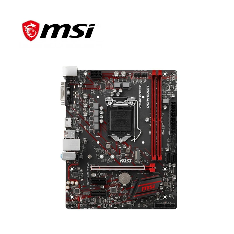 Новинка для материнской платы MSI H310M GAMING PLUS Socket LGA 1151 DDR4 Intel оригинальная