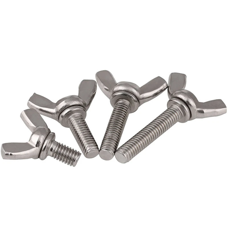 

2/5/10pcs M3 M4 M5 M6 M8 DIN316 Stainless Steel 304 A2-70 Butterfly Bolt Wing Bolt Thumb Wing Screw Claw Hand Tighten Screws