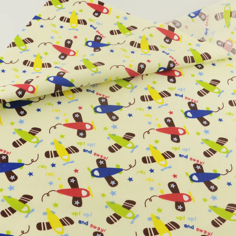 Хлопчатобумажная ткань бежевая плоская домашний текстиль лоскутное шитье