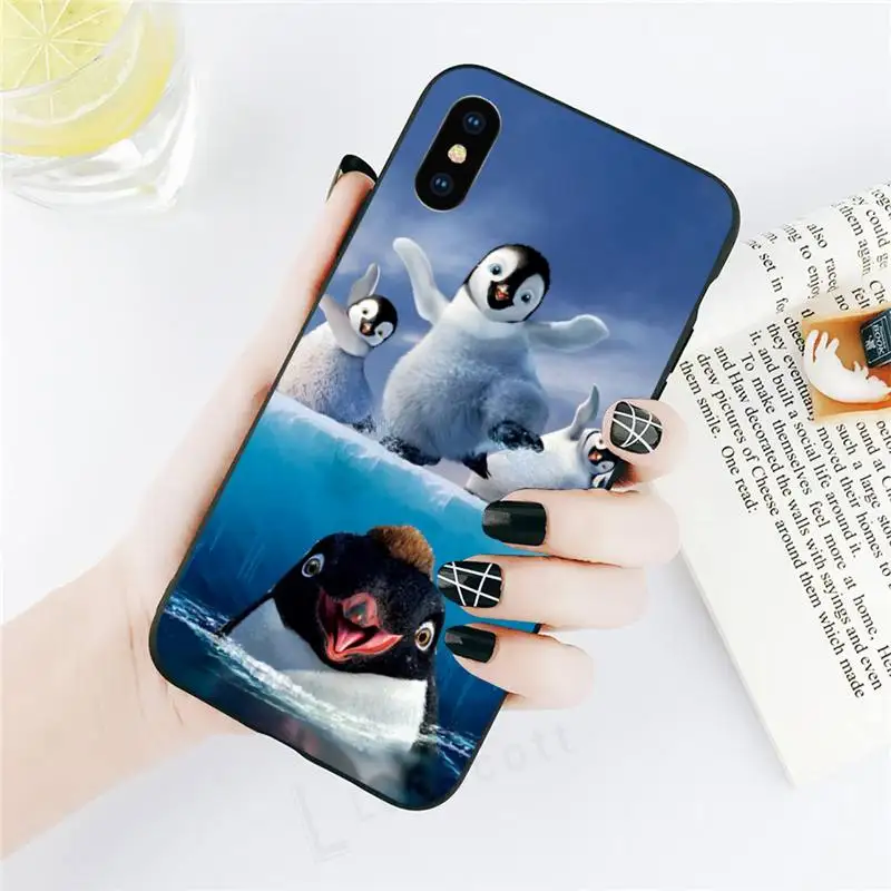 

penguin happy feet shell Phone Case for iPhone 11 12 pro XS MAX 8 7 6 6S Plus X 5S SE 2020 XR