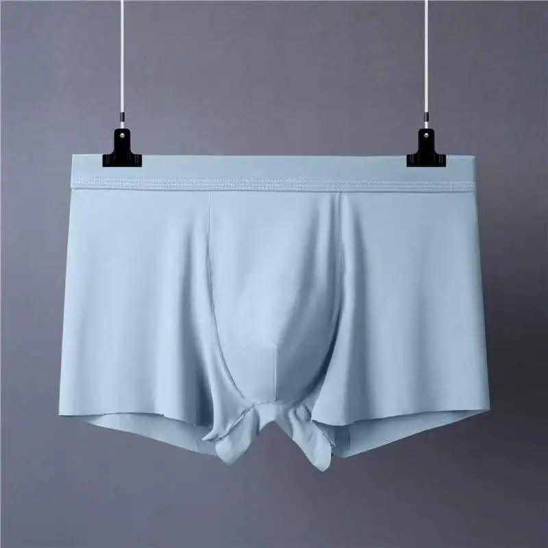 

1pcs/lot Male PantiesIce silk Men's Underwear Boxers Breathable Man Boxer ale pure men panties shorts underwear boxer shorts