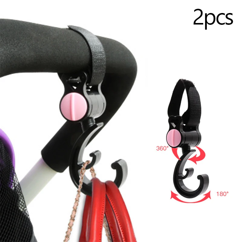 2 шт./лот крючки для детской коляски вешалка сумки покупок крючок Поворот на 360