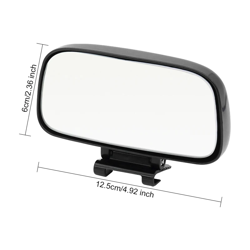 

2pc 360 Degree Adjustable Glass Frameless Reversing Wide Angle for Parking Auxiliary Blind Spot Mirror Car Rear View Mirror