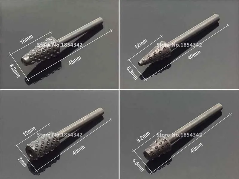 10 шт. набор вращающихся Rasp файлов 3 мм Burr биты для сверла деревообработки HSS