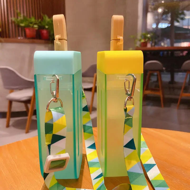 

Summer Children's Water Cup Baby Portable Cup Straw Anti Falling Water Bottle Summer Children Adult Girl's Water Bottle