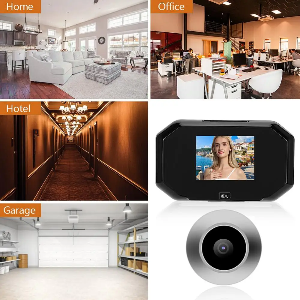 

3 inch 720P Door Peephole Smart Digital Door Viewer HD Screen Display Doorbell Security Video Camera
