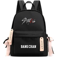straykids cute backpack korean kpop stray kids preppy style student women girl high capacity shoulder school bags 2021 fashion