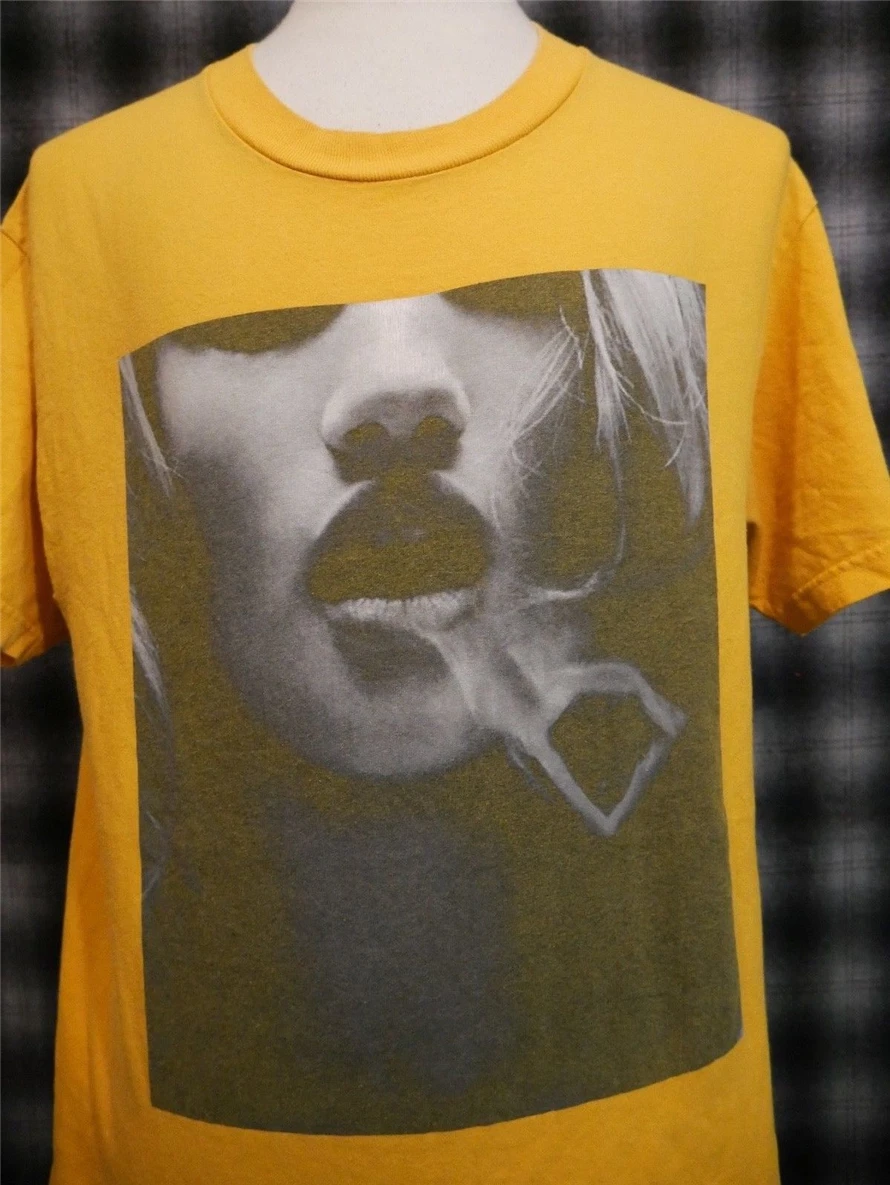 Винтажный бриллиантовый Поставка Co. Smoking Puff Logo желтая большая футболка