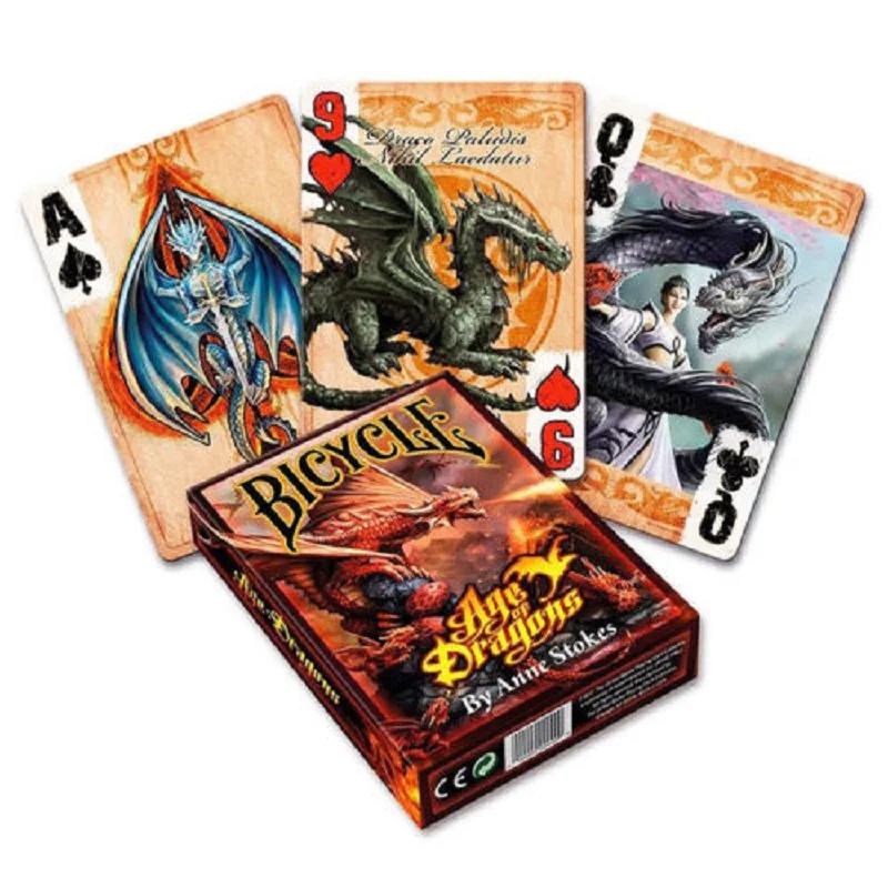 Велосипедный спорт возраст Of Dragons игральные карты магические anne сток Палуба