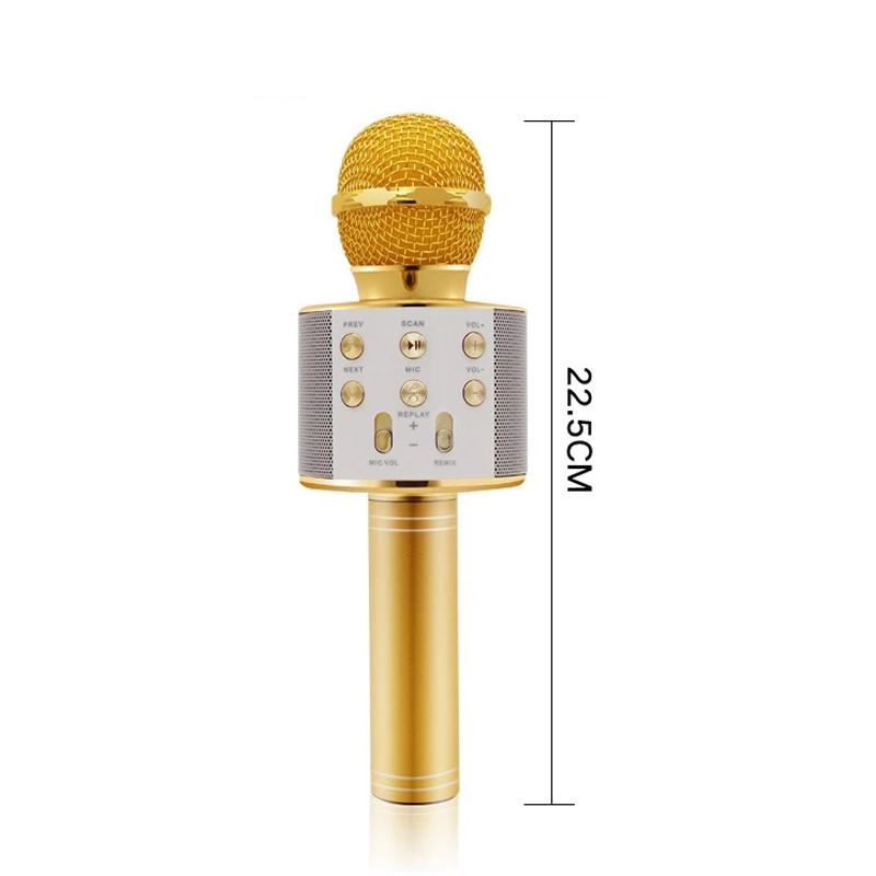 KTV WS 858 беспроводной микрофон профессиональный конденсаторный для караоке Bluetooth