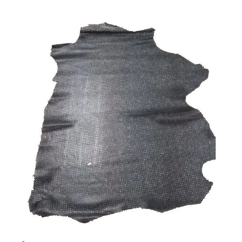 Ажурная черная ткань из натуральной козьей кожи для рукоделия/сумки бесплатная