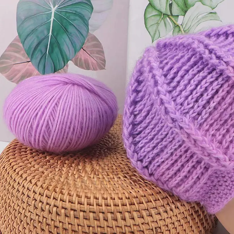 50 г/шар Высококачественная Шерсть альпака пряжа для вязания крючком толстая