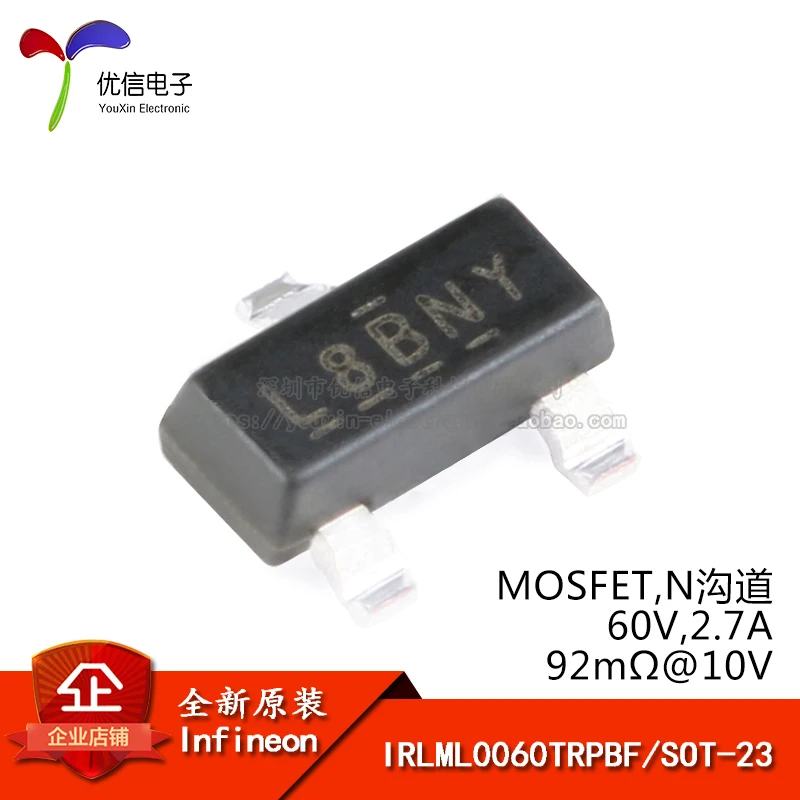 Оригинальный IRLML0060TRPBF SOT 23 N channel 60V / 2.7A МОП транзистор SMD|Производительность чипов|