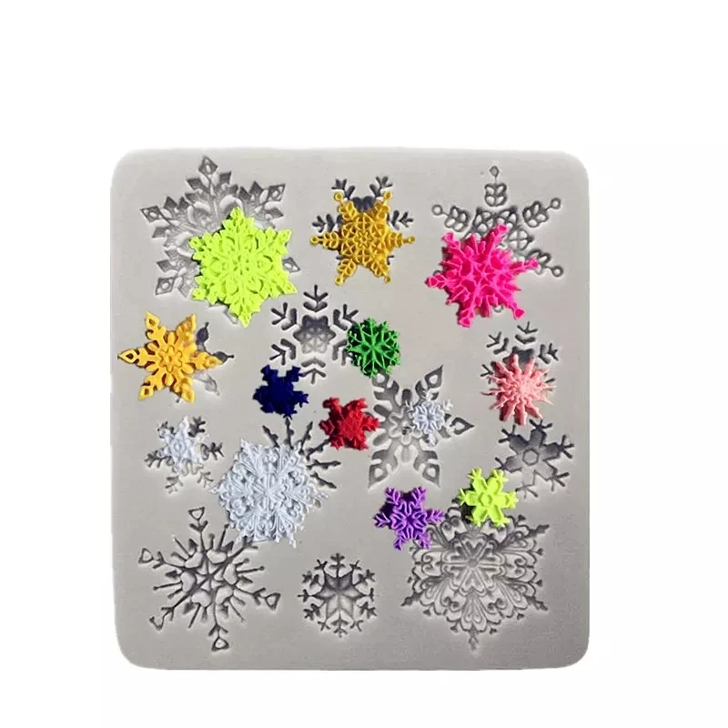 

Snowflake Fondant Silicone Mold for DIY Pastry Cupcake Cake Dessert Lace Decoration Kitchen Accessories Baking Tool