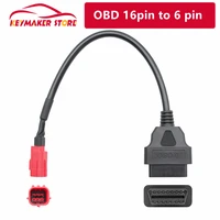 high quality obd 16pin to 6 pin for honda motorcycle 6pin apply to car computer diagnostic equipment