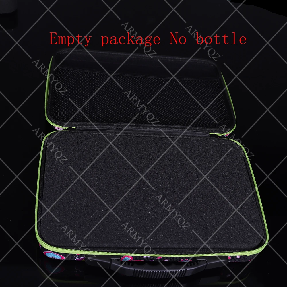 

60 ячеек, пустая упаковка, емкость для инструментов, контейнер для хранения, переносная Портативная Сумка-бабочка на молнии (без бутылки)