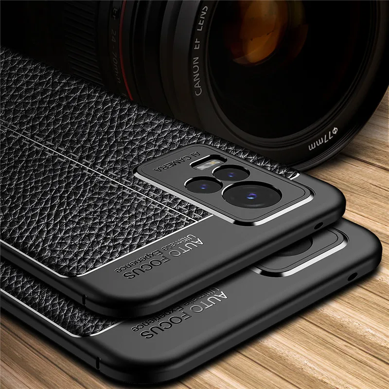 For Vivo V21e Cover Case V21 V23 V23e Shockproof TPU Soft Leather Phone Coque Funda Bumper | Мобильные телефоны и