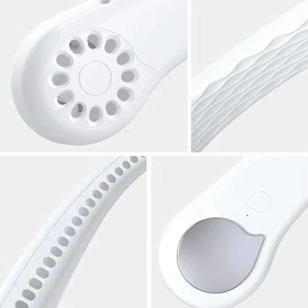 

2020 Mini USB Portable Fan Neck With Rechargeable Battery Ultra quiet wind Wearable Fan handheld Air Cooler Conditioner for Room