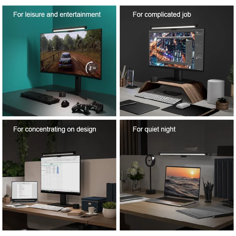 

Xiaomi Mijia Desk Lamp Foldable Lamp Display hanging light Eyes Protection PC Computer Monitor Light Bar wireless remote control