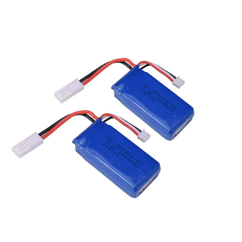 2 шт. 7 4 V 1100/1500/2000mAh литий-полимерный Батарея JST/EL/контрольные выводы вилки типа