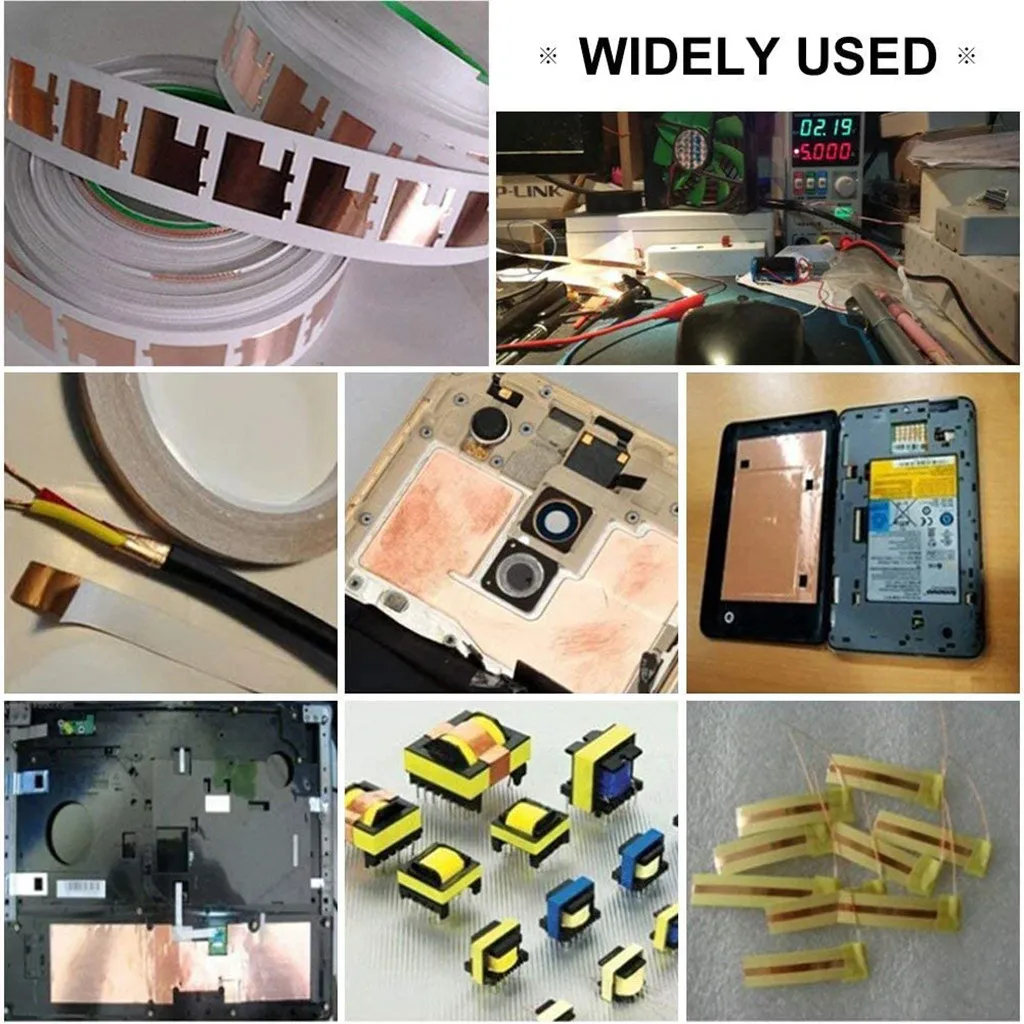 Изоляционная самоклеящаяся лента из медной фольги 30 м x 50 мм одноклейкая новинка