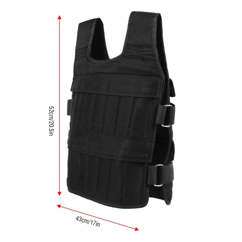 

Jacket Sand Clothing Exercise Loading Weight Vest Boxing Running Sling Weight Training Workout Fitness 20kg/50kg Waistcoat