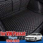 Автомобильная напольная защита для багажника для Volkswagen VW Passat, вариант 2010-2015 для автомобиля с кузовом универсал, подкладка для грузов, задняя панель, коврик для багажника 2012