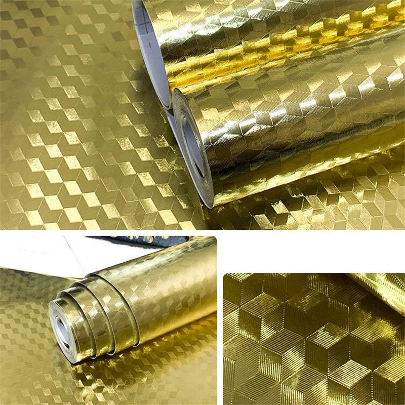 Новинка водостойкая наклейка 60x100 см с золотым маслом для алюминиевая фольга