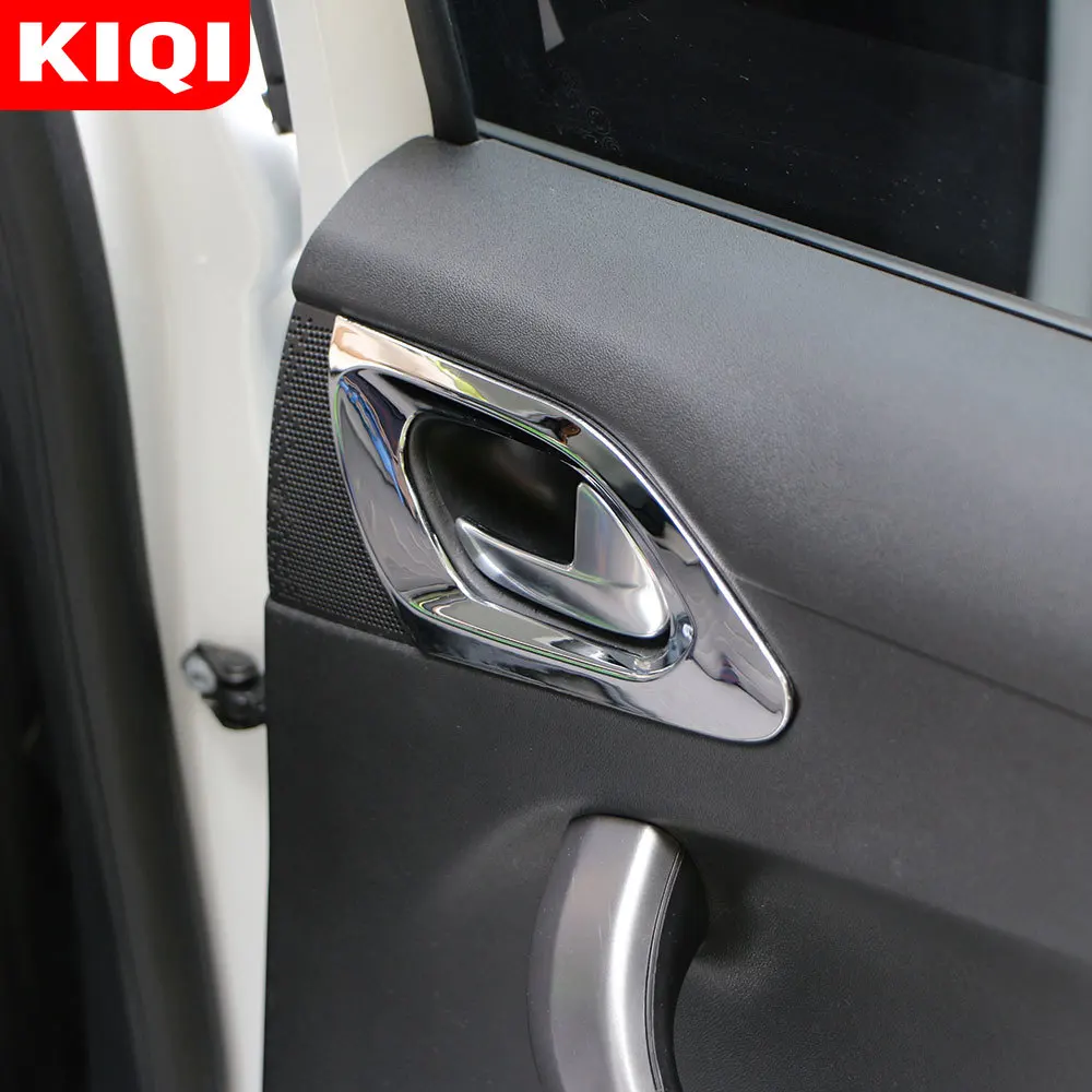 KIQI 4 шт./компл. автомобильный ABS хромированная для внутренней дверной ручки