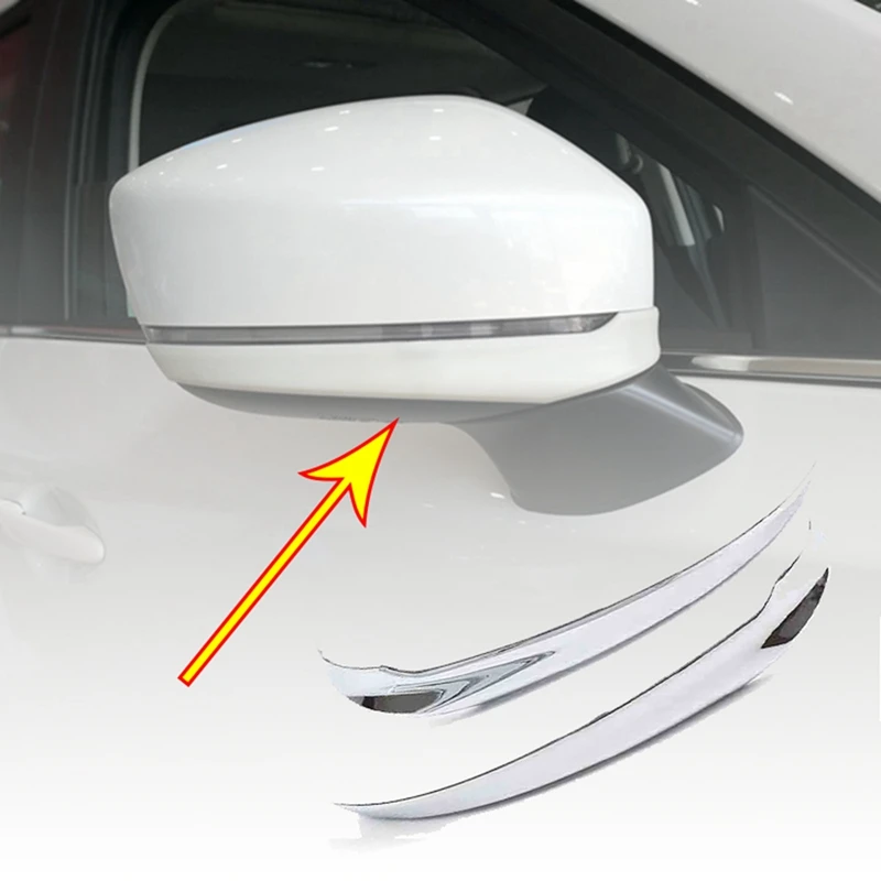 

NEW-Car Chrome Door Side Rearview Mirror Cover Trim for Mazda CX5 CX-5 2017