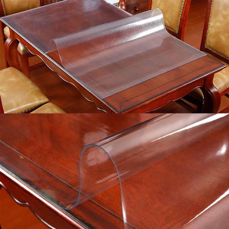 Скатерть ПВХ прозрачный скатерть мягкая стекла крышка стола Водонепроницаемый