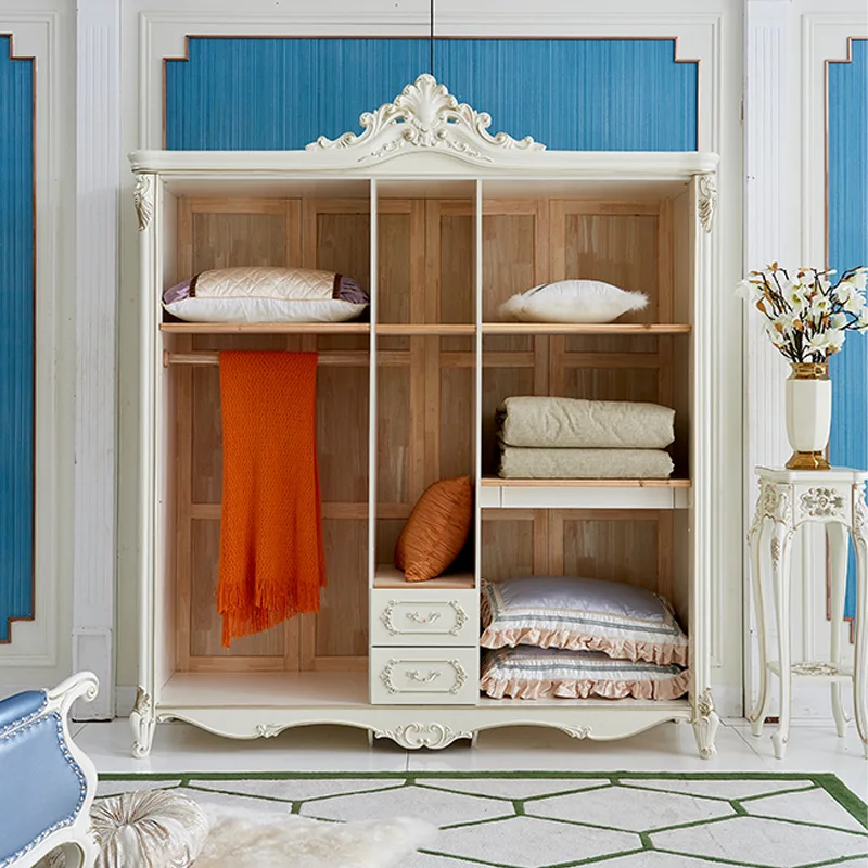 Светильник в Европейском стиле роскошный шкаф для спальни пятидверный хранения