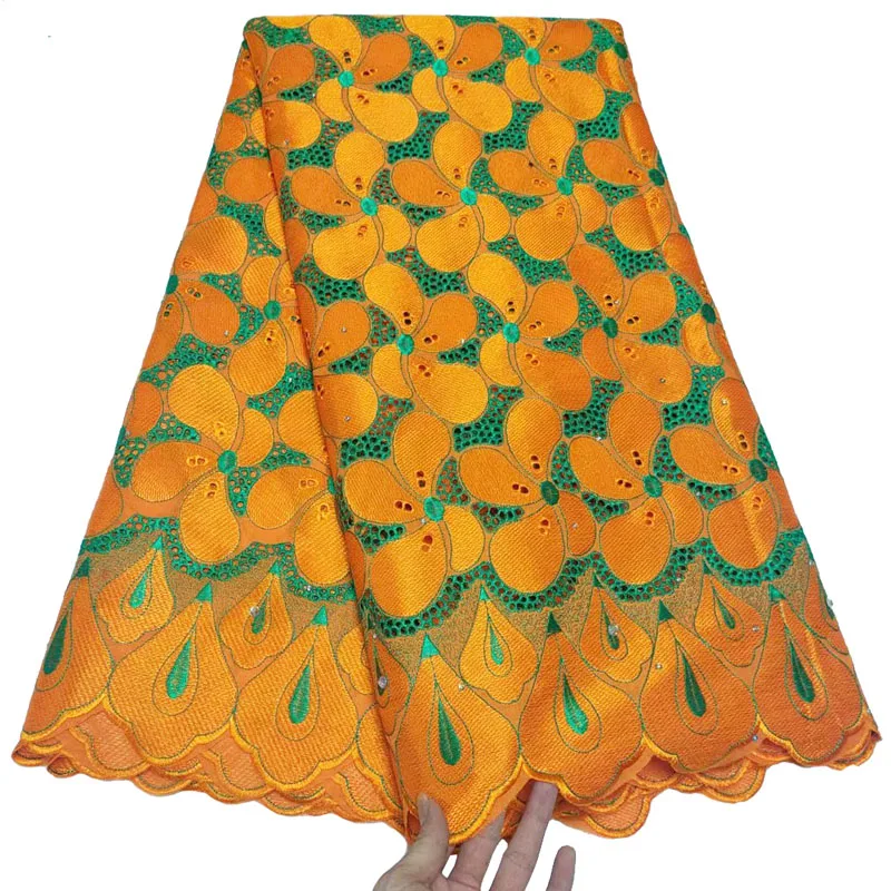Хлопковая 100% вечерние няя нигерийская швейцарская вуаль кружевная ткань высокое