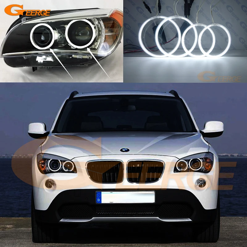 Для BMW X1 E84 2009 2010 2011 2012 2013 2014 2015 отличные ультра яркие CCFL ангельские глазки Halo