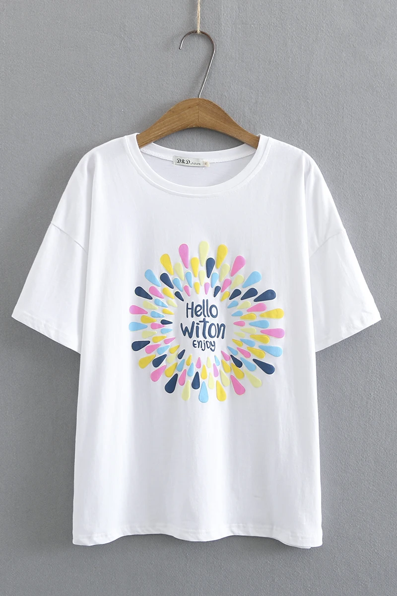 

2021 New Spring Summer Women Female Sexy Polyester Oversize Plus Size t-shirt Brand tShirt Outwear