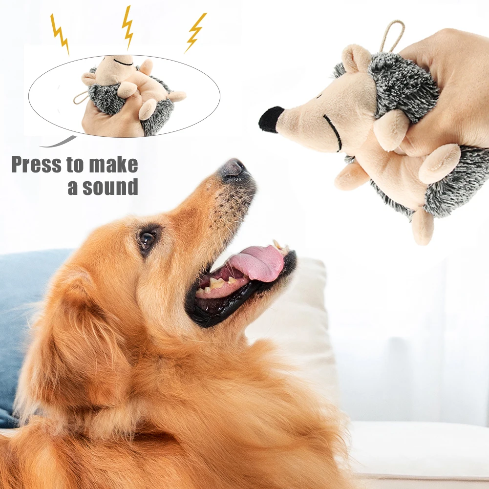 Мягкая плюшевая игрушка для собак Hedgehog маленькие и большие собаки интерактивные