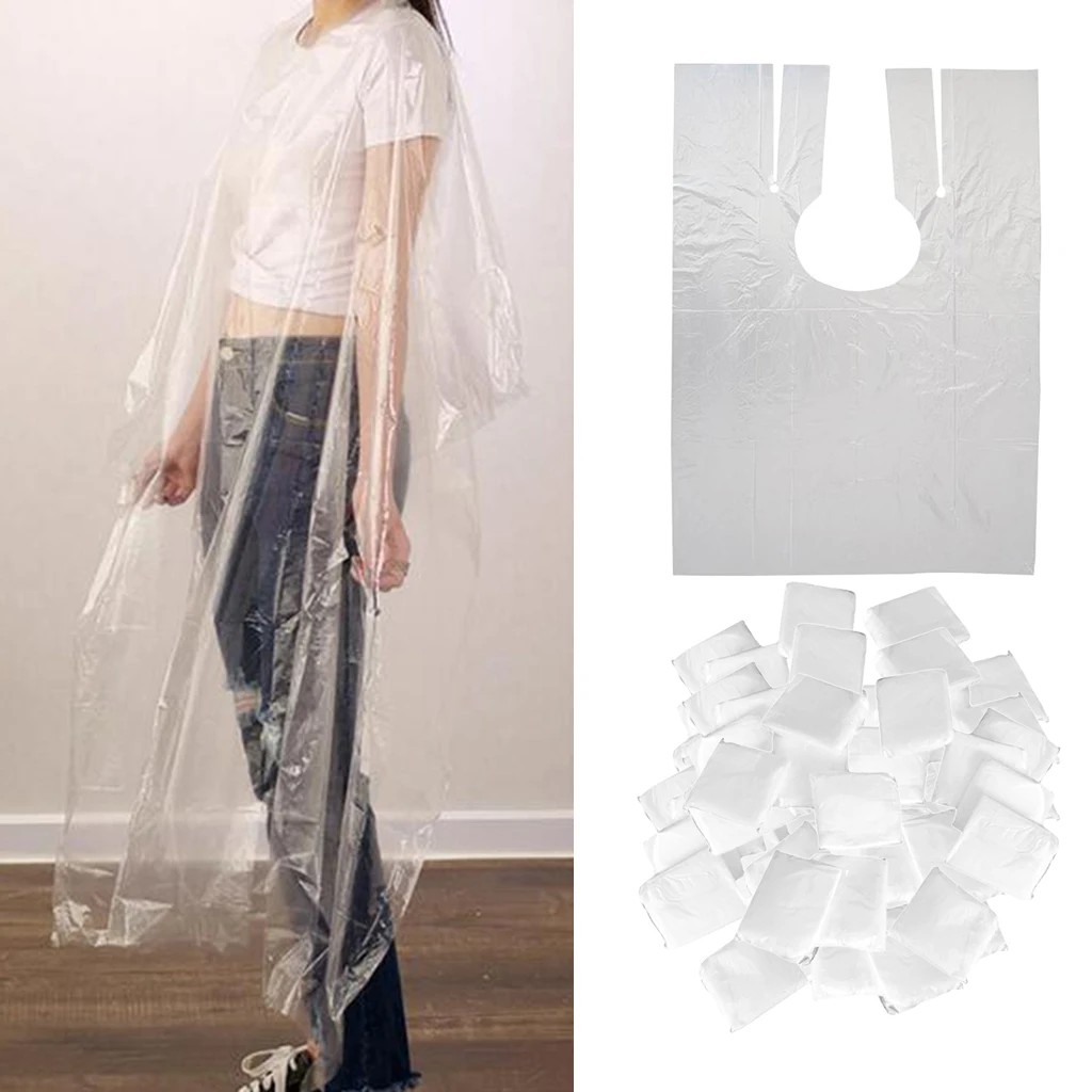 

100pcs Disposable Hair Cutting Cape Gown Unisex Barber Capes Cloth 120X150cm