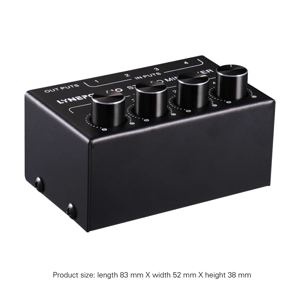

B896 professional audio signal mini stereo 4-channel mixer 4 in 1 out audio mixer or 1 in 4 out distributor
