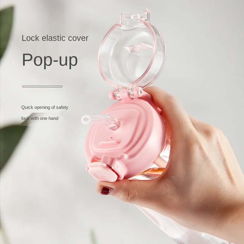 500ml Transparent Plastic Water Bottles BPA Free Creative Frosted Bottle With Portable Rope Travel Tea Cup Motion | Дом и сад