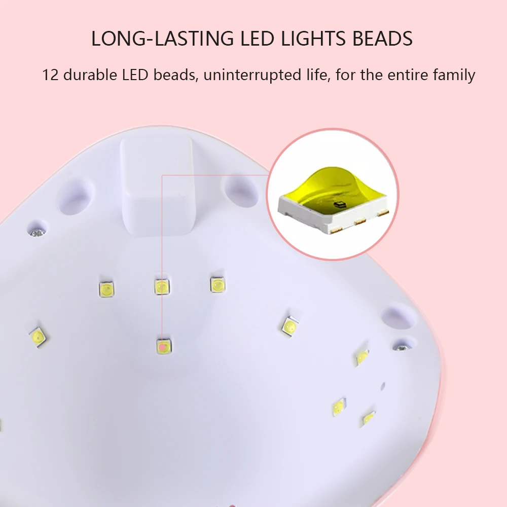 Горячий 36W Светодиодный УФ лампа Сушилка для ногтей светодиодный гвоздь белый