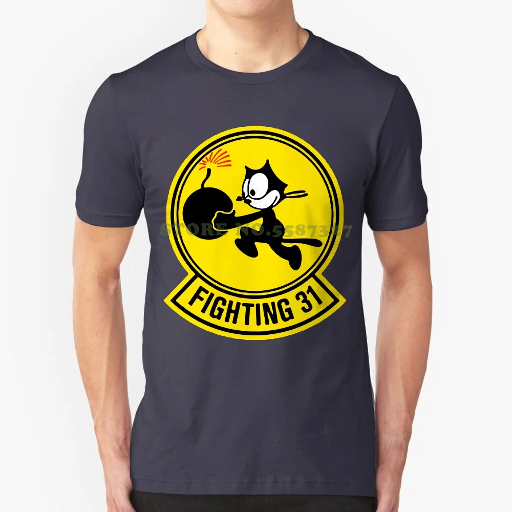 

Классные летние футболки файтинг 31st Страйк солдатик эскадрия 31 цвет США ВМС США черная рубашка с коротким рукавом