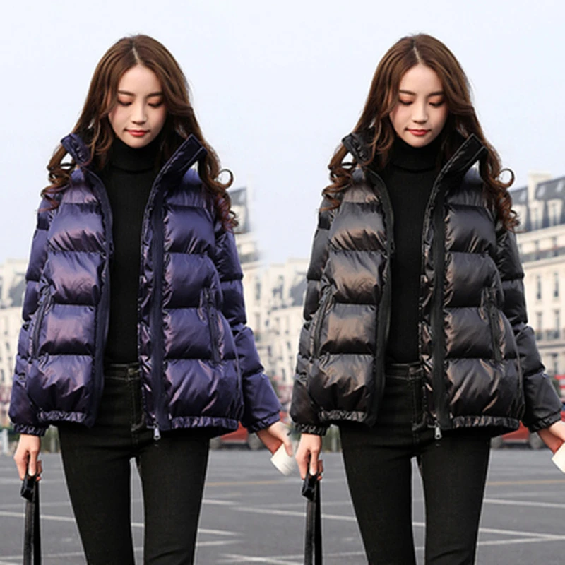 Winter Coat 2023 New Fashion Stand-Up Collar Korean Version Of The Small White Duck Down Short Bread Down Jacket Women's Tide enlarge