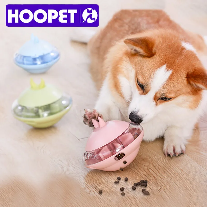 

HOOPET Pet Dog Toy Interactive Dispenser Leakage Food for Dog for Cat Food Treat Ball Bowl for Dogs Tumbler leak feeder