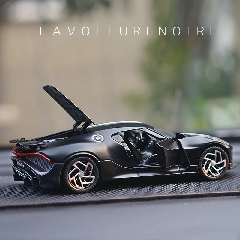 Модель автомобиля Bugatti lavoiturenсветозащитного черного дракона 1:32 игрушечный