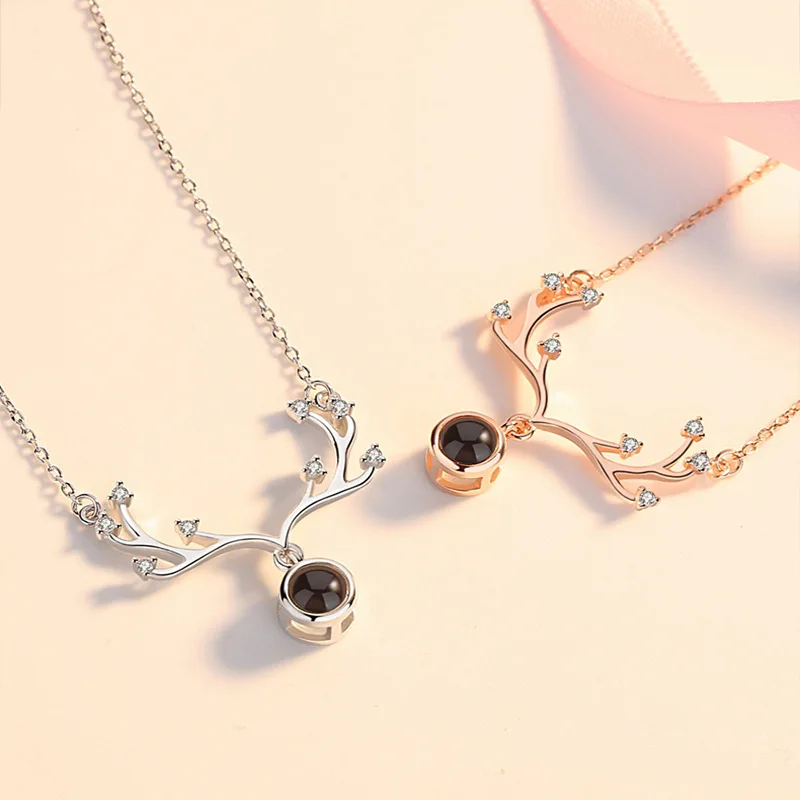 

S925 Sterling Silver Moonlight Stone Planet Necklace Female Clavicle Chain Simple Personality Pendant Girlfriend Gift